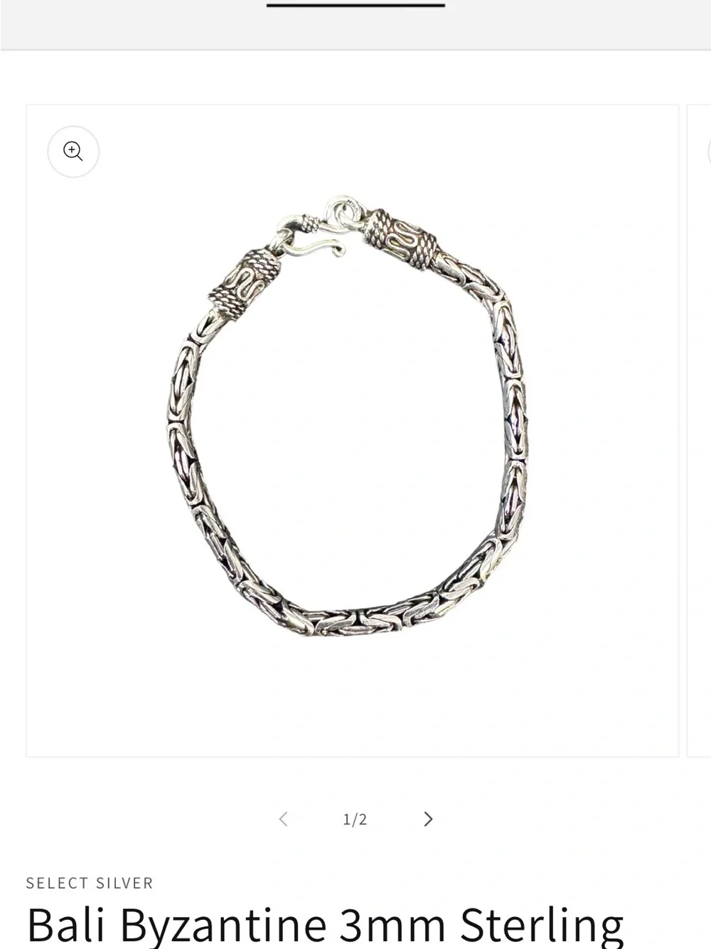 Bali Sterling Silver Byzantine Bracelet - Silver